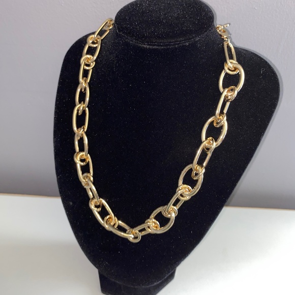 ELIZABETH & JAMES/Kohls Chunky Gold Tone Chain Necklace - Picture 10 of 10